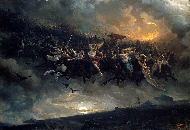 Wild Hunt, Peter Nicolai Arbo (1872)